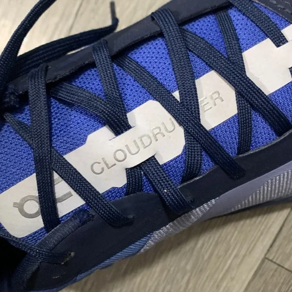 On Running Cloudrunner Men's Low-Top Sneaker, Shale Cobalt size 12.5